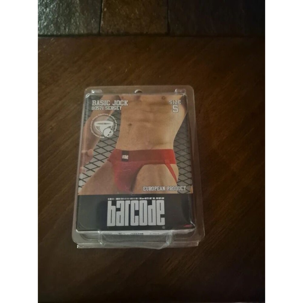 Mens Red jockstrap NWT small. Mens Barcode Red jockstrap all new size small.